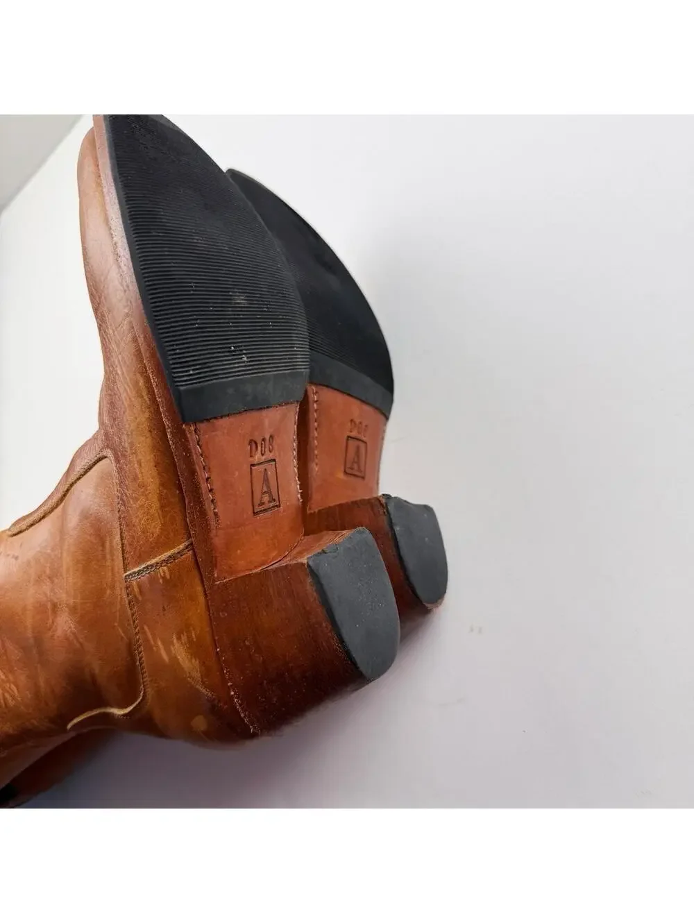 Adelante Cognac Leather Tall Riding Boots in Brown
